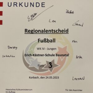 Regionalentscheid Fußball der Jahrgänge 2011-2012