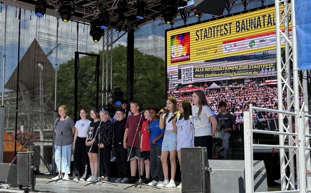 Auftritt auf dem Baunataler Stadtfest