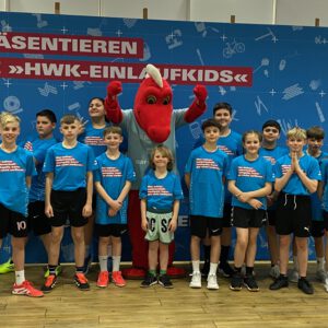 HWK - Einlaufkinder beim Heimspiel der MT Melsungen
